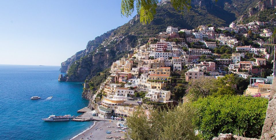 Italy Mediterranean Coast Amalfi Coast Village